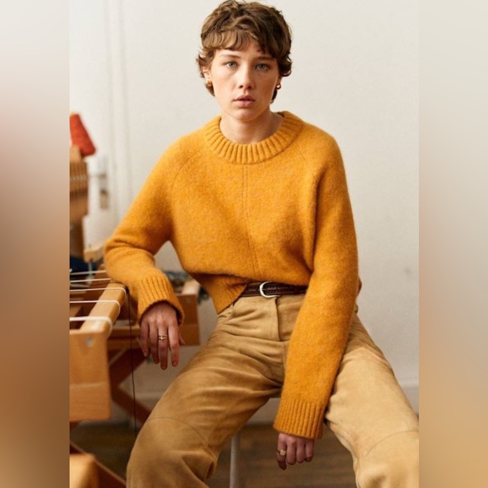 Sezane Sama Jumper Golden Yellow - Size S